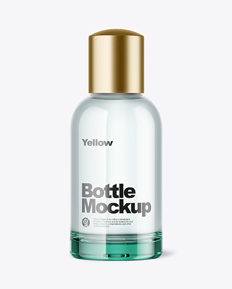 Download Blue Glass Bottle Mockup In Bottle Mockups On Yellow Images Object Mockups PSD Mockup Templates