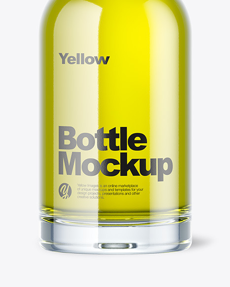 Oil Glass Bottle Mockup