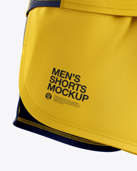 Download Mens Sprinting Kit Mockup Back Half Side View Yellowimages