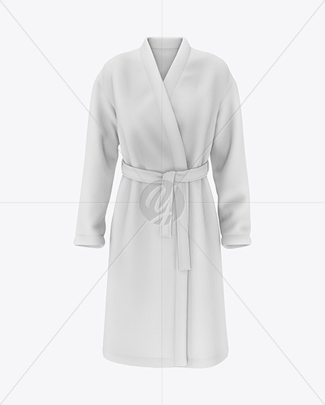 Download Women S Waffle Robe Mockup Front View In Apparel Mockups On Yellow Images Object Mockups