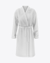 Women S Waffle Robe Mockup Front View In Apparel Mockups On Yellow Images Object Mockups