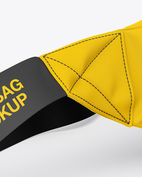 Download Fanny Pack Mockup Front Half Side View Bum Bag In Apparel Mockups On Yellow Images Object Mockups