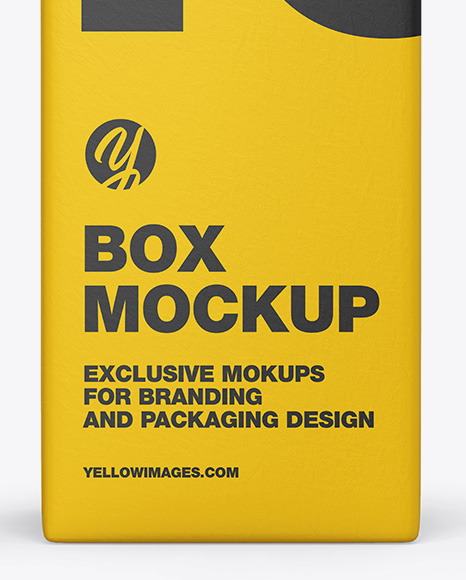 Download Matte Paper Box Mockup In Box Mockups On Yellow Images Object Mockups PSD Mockup Templates