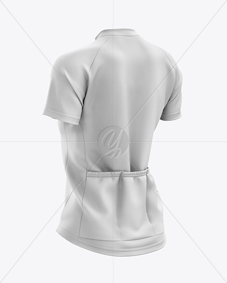 Download Women's Cross Country Jersey mockup (Back Half Side View ...