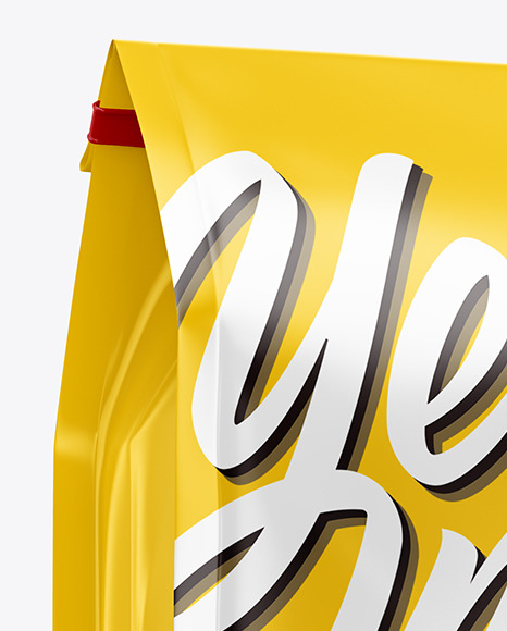 Download Matte Coffee Bag Mockup In Bag Sack Mockups On Yellow Images Object Mockups