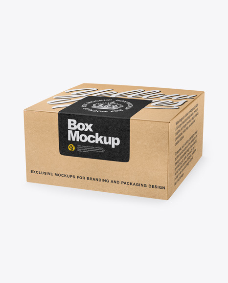 Download Kraft Box Mockup In Box Mockups On Yellow Images Object Mockups Yellowimages Mockups