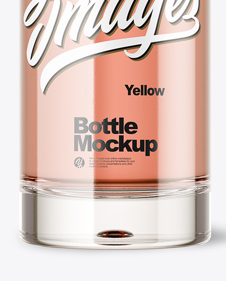 Glass Bottle Mockup PSD #1