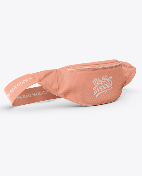 Download Bum Bag Mockup Front Half Side View Fanny Pack In Apparel Mockups On Yellow Images Object Mockups