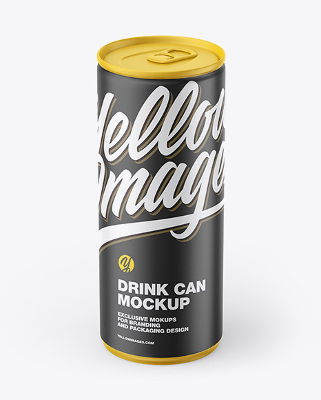 Matte Drink Can Mockup PSD #1
