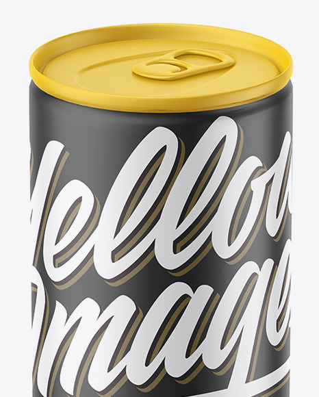 Matte Drink Can Mockup PSD #7