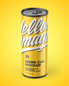 Glossy Drink Can Mockup