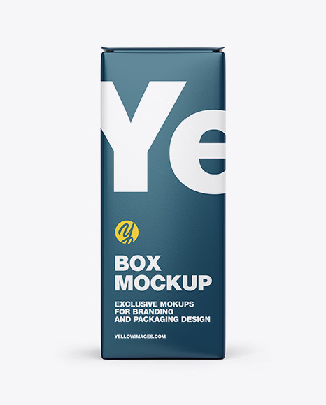 Download Glossy Paper Box Mockup In Box Mockups On Yellow Images Object Mockups