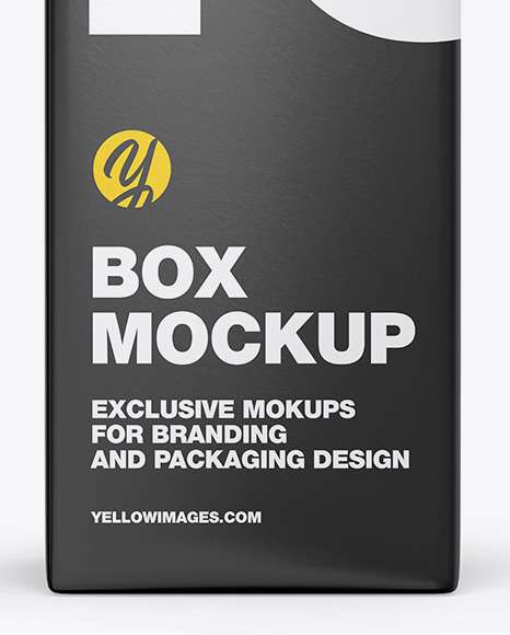 Download Glossy Paper Box Mockup In Box Mockups On Yellow Images Object Mockups