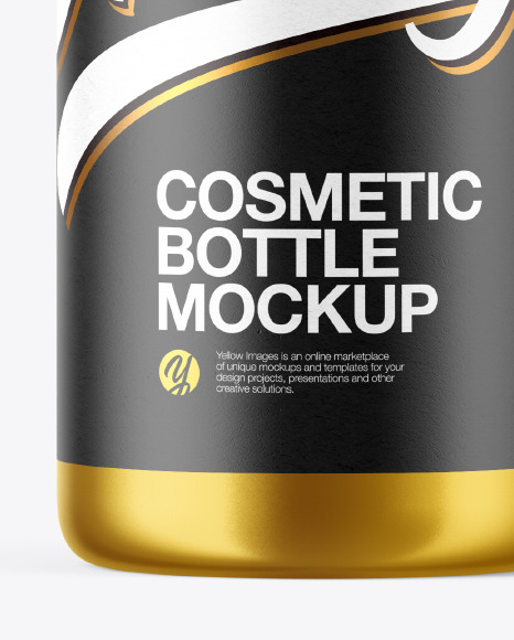 Metallic Cosmetic Bottle PSD #1