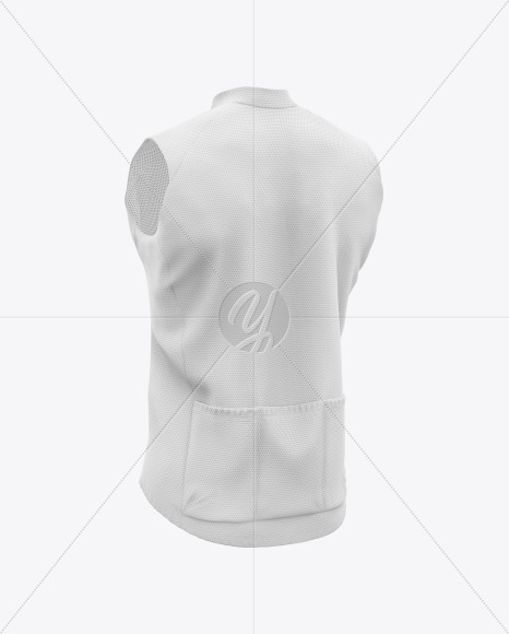 Download View Mens Cycling Wind Vest Mockup Back Half Side View ...