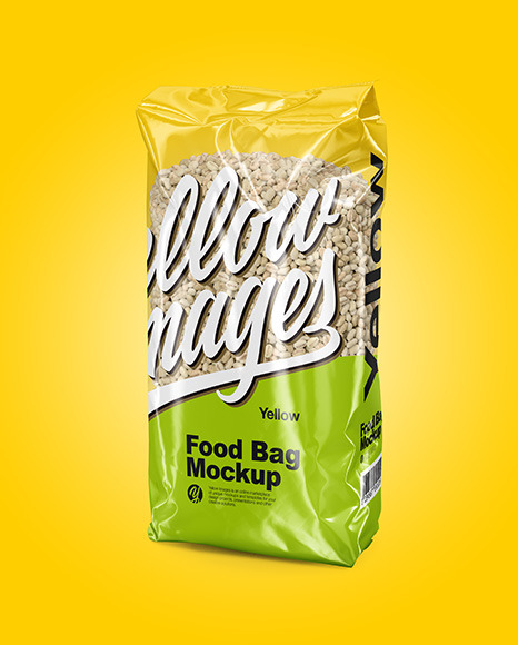 Food Bag with Pearl Barley Mockup PSD #2