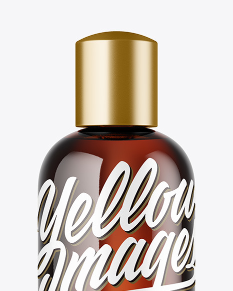 Amber Bottle Mockup PSD #2