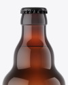 Amber Beer Bottle Mockup