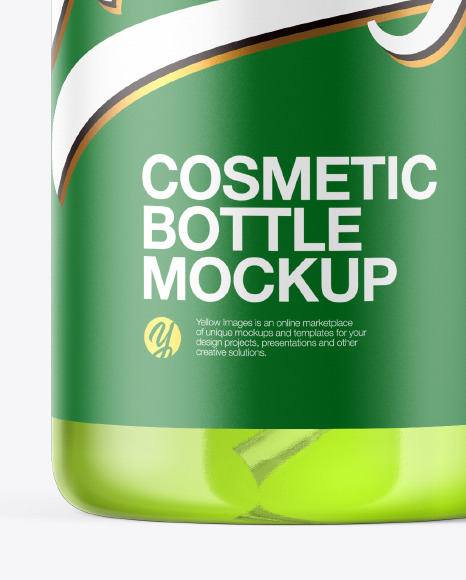 Clear Cosmetic Bottle Mockup PSD #1