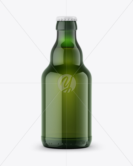 Green Beer Bottle Mockup In Bottle Mockups On Yellow Images Object Mockups