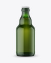 Green Beer Bottle Mockup