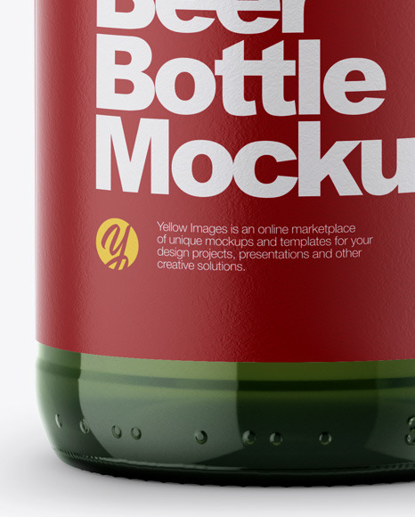 Download Green Beer Bottle Mockup In Bottle Mockups On Yellow Images Object Mockups Yellowimages Mockups