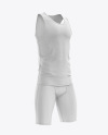 Men’s Sprinting Kit mockup (Right Half Side View)