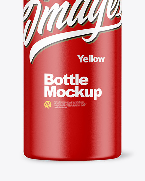 Matte Bottle Mockup PSD #1