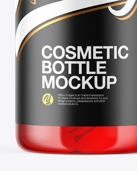 Cosmetic Bottle Mockup PSD #4