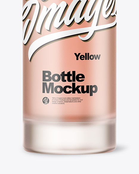Frosted Bottle Mockup PSD #1