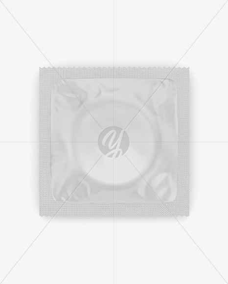 Download Matte Condom Packaging Mockup in Sachet Mockups on Yellow ...