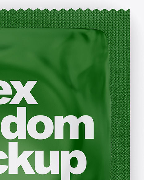 Download Matte Condom Packaging Mockup in Sachet Mockups on Yellow Images Object Mockups