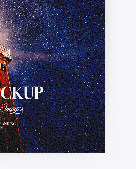 Book w  Leather Cover Mockup   Top View PSD #1