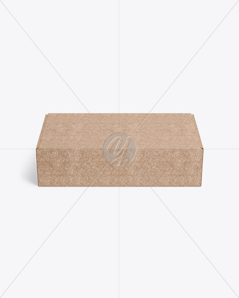 Download Kraft Paper Box Mockup Front View In Box Mockups On Yellow Images Object Mockups Yellowimages Mockups