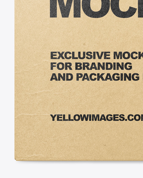 Download Kraft Box Mockup In Box Mockups On Yellow Images Object Mockups Yellowimages Mockups