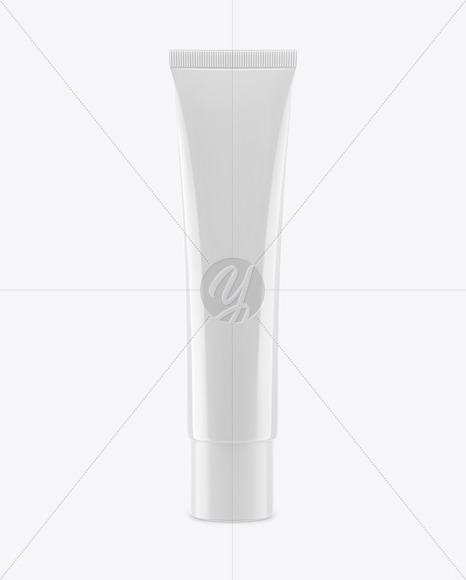 Download Glossy Cosmetic Plastic Tube Mockup In Tube Mockups On Yellow Images Object Mockups