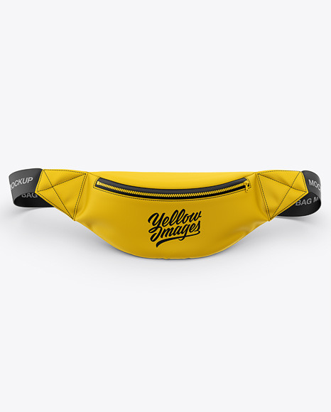 Download Bum Bag Mockup Front View Fanny Pack In Apparel Mockups On Yellow Images Object Mockups