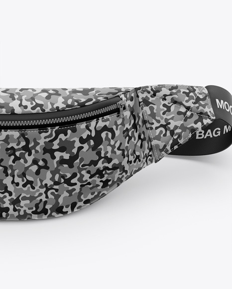 Download Bum Bag Mockup - Front View - Fanny Pack in Apparel ...