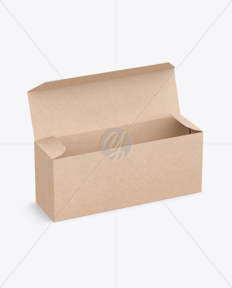 Download Tea Kraft Box Mockup In Box Mockups On Yellow Images Object Mockups