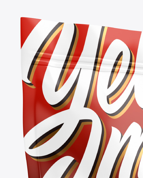 Glossy Stand Up Pouch Mockup PSD #2