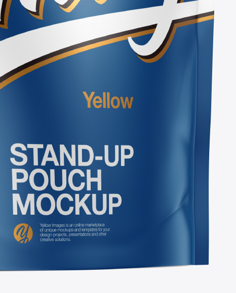 Matte Stand Up Pouch Mockup PSD #1