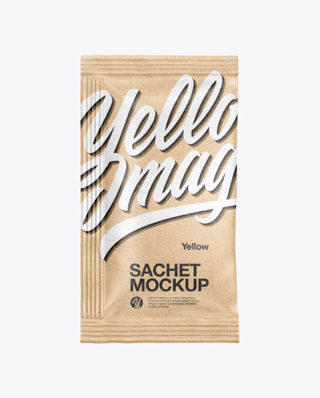 Download Kraft Paper Sachet Mockup Yellow Author Yellowimages Mockups