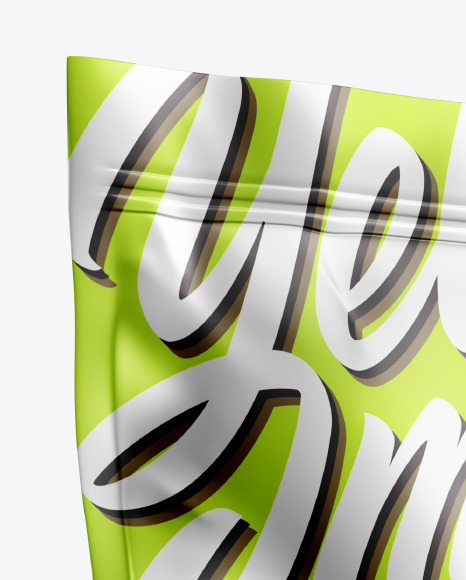 Metallic Stand Up Pouch Mockup PSD #2