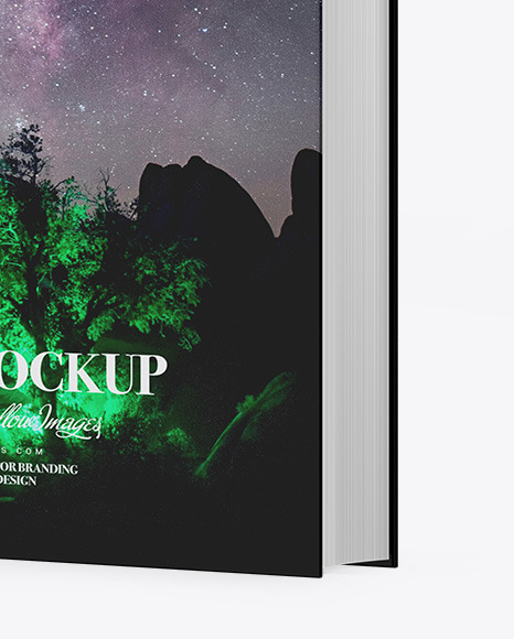Book w  Matte Cover Mockup   Half Side View PSD #1