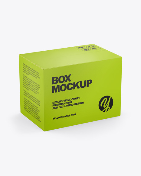 Paper Box Mockup In Box Mockups On Yellow Images Object Mockups