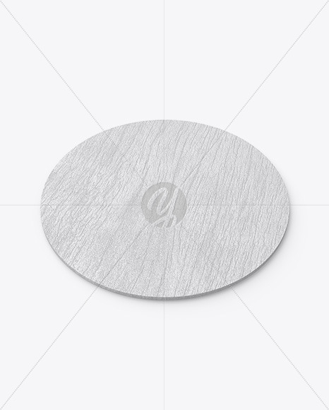 Wood Beverage Coaster Mockup PSD #1