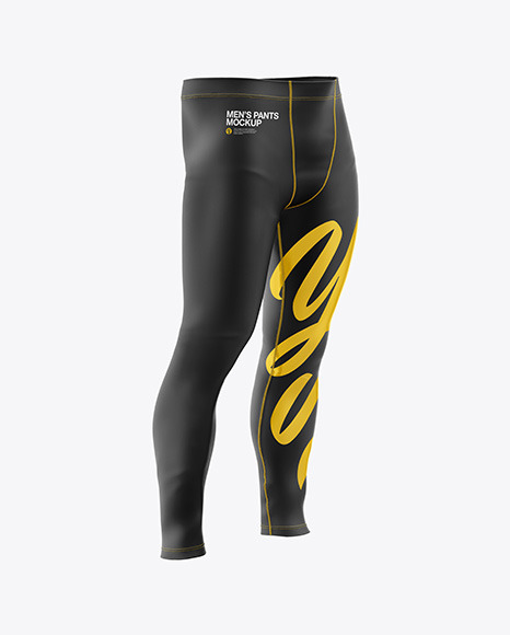 Download Men S Pants Mockup Front Half Side View In Apparel Mockups On Yellow Images Object Mockups