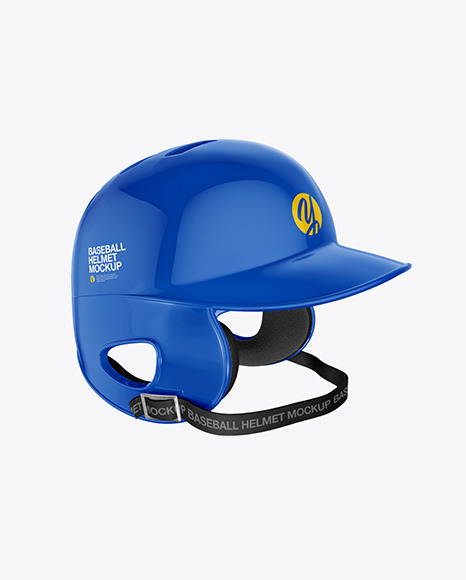 Download Glossy Baseball Helmet Mockup in Apparel Mockups on Yellow ...