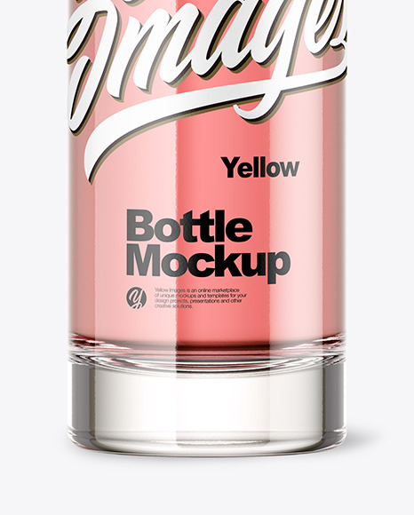Glass Bottle Mockup PSD #1