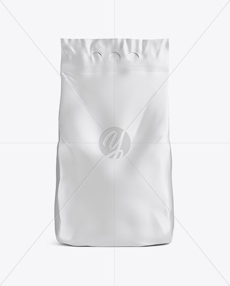 Download Matte Food Bag Mockup Front View In Bag Sack Mockups On Yellow Images Object Mockups